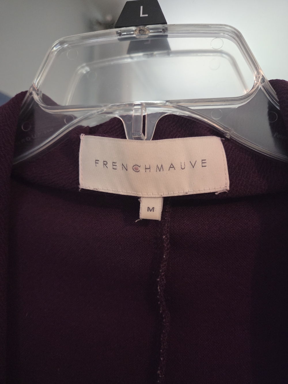Plum Open-Front Shawl Collar Blazer-M - Picture 2 of 4